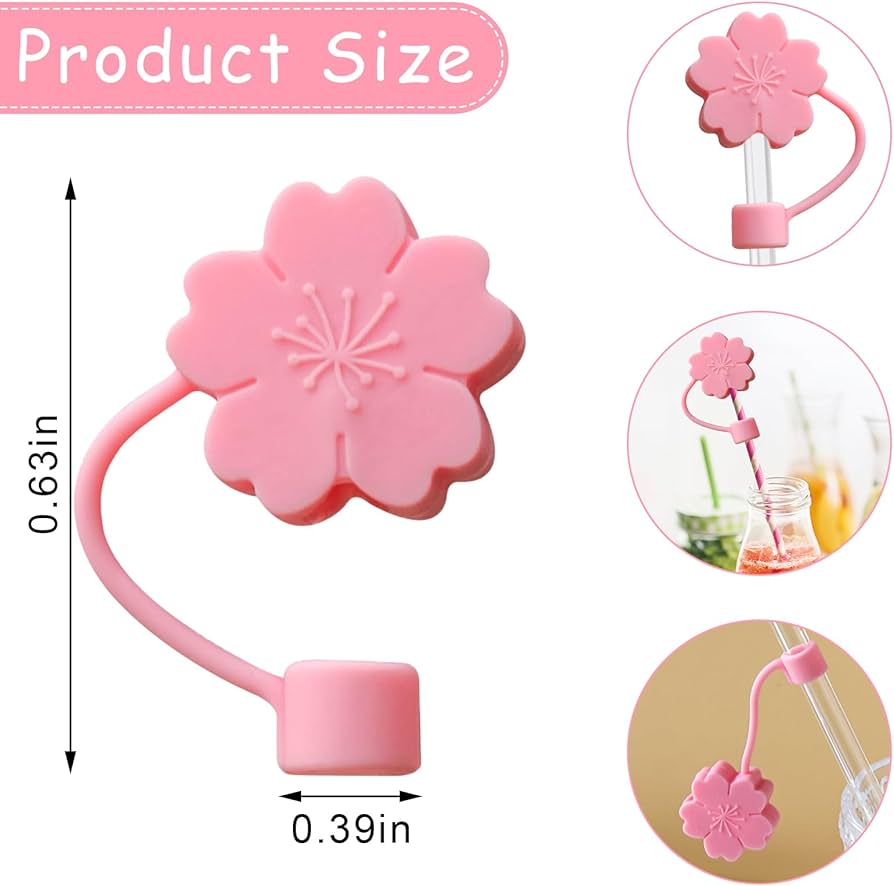 3D Straw Toppers - Stanley | Stylist | Silicone - Kidspark